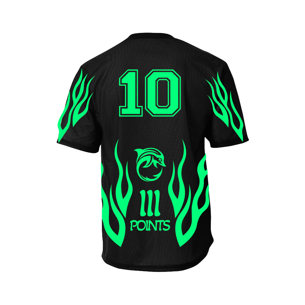 III Points 23 Number 10 Black Soccer Jersey