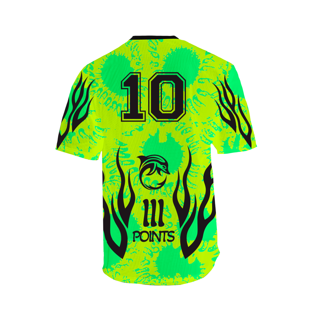 III Points 23 Number 10 Green Soccer Jersey