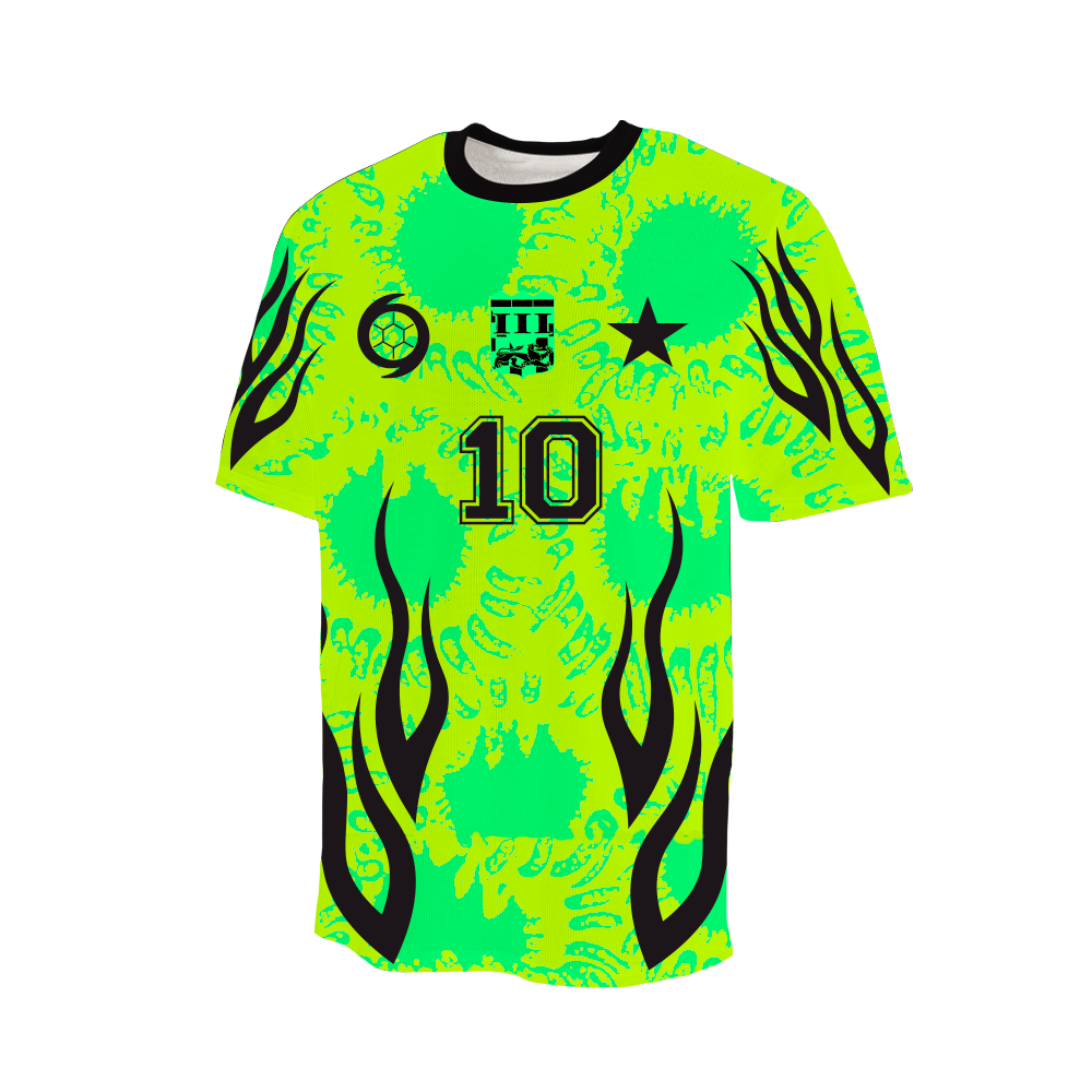 III Points 23 Number 10 Green Soccer Jersey