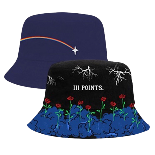 III Points Red Roses Reversable Bucket Hat