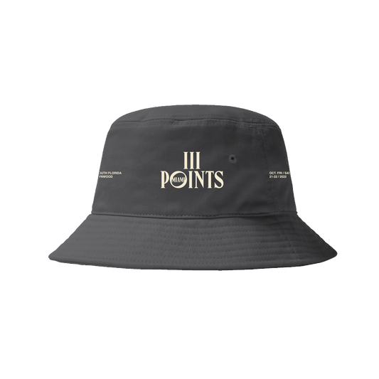 III Points Midnight Washed Black Bucket Hat